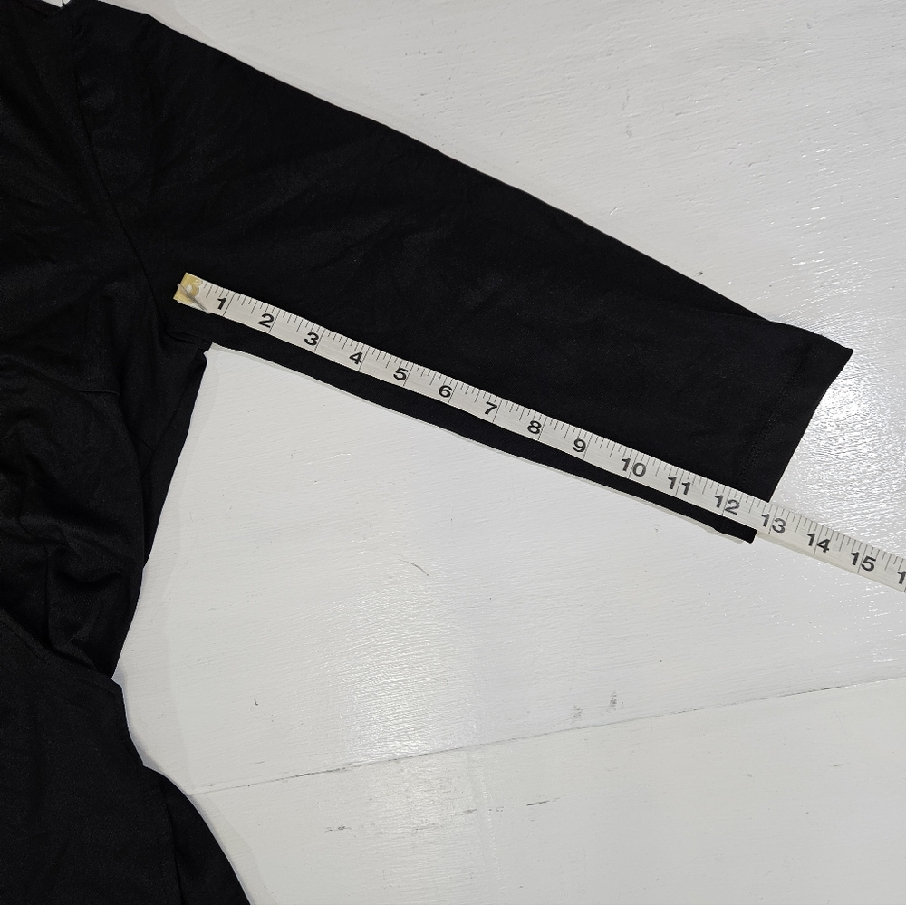J. Mclaughlin black wrap midi dress women's size small - Picture 5 of 8